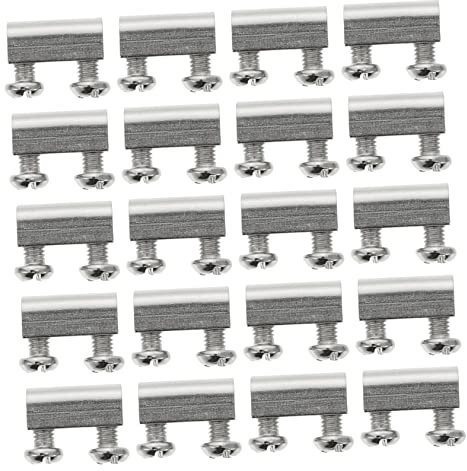 HAWILLOSCH 20juegos Cerradura De Alambre Bidireccional Abrazadera De Alambre Fijador De Cable Para Uso Exteriores Abrazadera De Cuerda Unidades