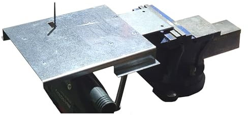 Mesa de sierra de calar con la posibilidad ideal de sujeción rápida en el tornillo de banco