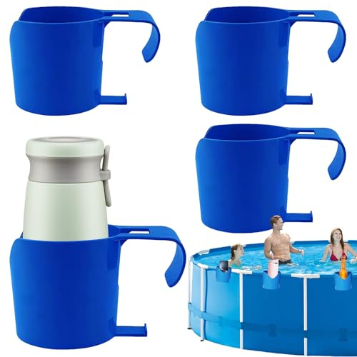 Portavasos para Piscina 4 Piezas Portátil Y Ahorro De Espacio