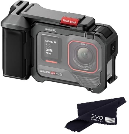 Insta360 Ace Pro 2/Insta360 Ace Pro Xplorer Grip Kit (gris ardoise), prise en main plus confortable, transforme votre appareil photo en l'outil ultime pour la photographie de rue et les voyages