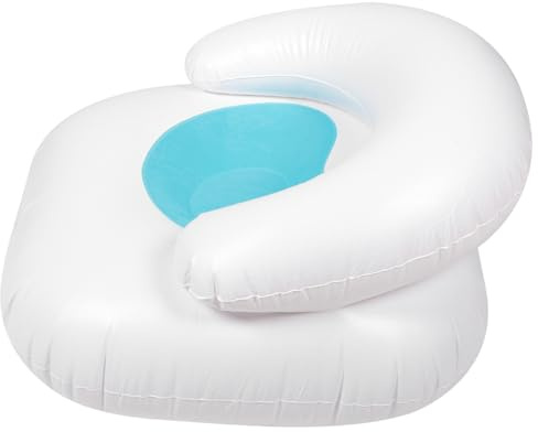 BESTYASH Aufblasbarer PVC Sessel mit Rückenlehne Leichter Tragbarer Lazy Couch Vielseitig Verwendbar für Haushalt und Camping Schnell Aufzublasen Komfortabler Ecksofa Ersatz in Blau