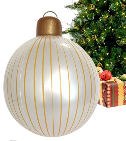 Uppblåsbara julkulor 40 cm väderbeständig PVC