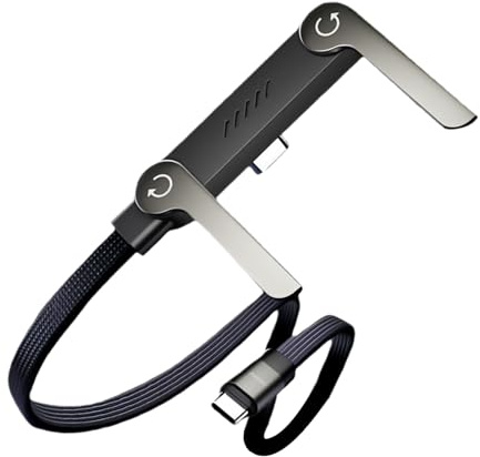 Genérico Cables Para Carga Rápida | Cable Adaptador de 240W con Soporte Ajustable y Transmisión de Datos | Cable de Carga Rápida | para Teléfonos Tablets de 43 cm y Uso en Automóvil