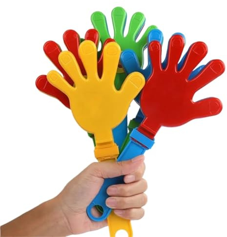 YUSUZH 10 st 19 cm handklappare för sportevenemang | Färgglada handformade klappa dekorativa belöningar belöningar