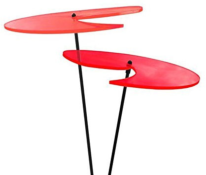 Elliot Lichtzauber - Sonnenfänger 1024023 Scheibe Wave, mittel, 15 cm, rot