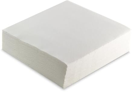 saten ser42104102, c'est la fête, serviette 40 x 40, 2 couches, pli 1/4, 50 serviettes, punta-punta, blanche