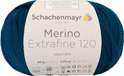 Schachenmayr Merino Extrafine 120 9807552-00164 teal Handstrickgarn, Schurwolle