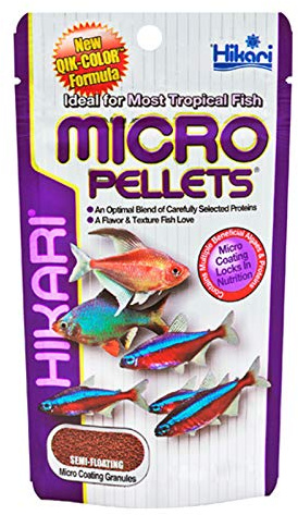 Hikari Tropical Fish Micro Pellets Nutritional Food for Smaller Mouth Fishes 80g Pack