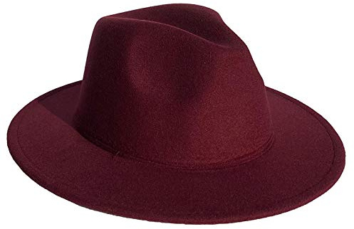 JK Home Fedora Herren Damen Vogue Hut Breite Krempe, Jazz Kostüm Party Zeremonie Hochzeit