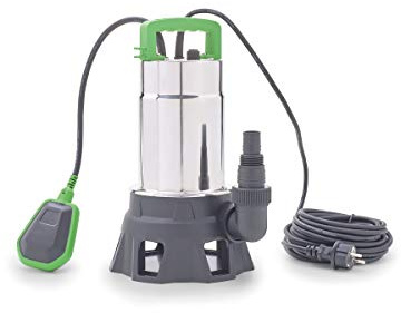 AQUANIQUE Tauchpumpe DWP 19000 (bis 19.000 l/h Fördermenge, max. 25 mm Konrgröße, 750 W, 9 m Hmax) - Schmutzwasserpumpe für Teiche, Planschbecken, überflutete Keller, Baustellen, Pools