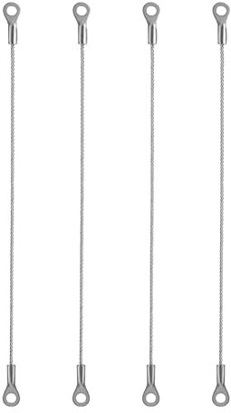 Edelstahl-Kabinenhaken, 200 mm, Türbegrenzer, Verbindungsstift, Verbindungsseil, Möbel, Zuhause, Küche, Schrank, Tür, Seil (4 Stück)