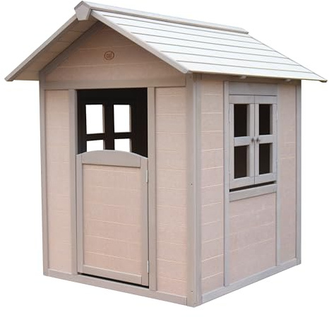 AXI Lakeside Valley Green Maison Enfant en Bois FSC & Resysta | Maisonnette/Cabane de Jeu Exterieur