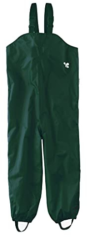 Muddy Puddles Unisex Kid's Recycled Originals Waterproof Dungarees, Green, 9-10 Years