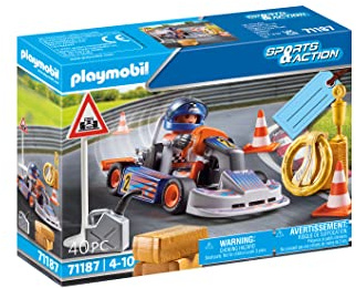 PLAYMOBIL Kart de Carreras 71187, a Partir de 4 años