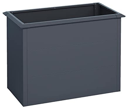 ESTEXO Design Hochbeet Gemüsebeet Pflanzkasten mit Schneckenkante Blumenkasten Beet (100x50x77 cm/Anthrazit)