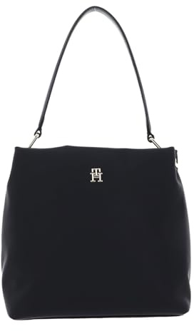 Tommy Hilfiger Schultertasche TH Soft Bucket Bag Black schwarz