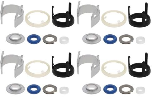SG Store 4 Sätze O-Ring Reparatursatz für Kraftstoffeinspritzdüsendichtungen 06H998907A/06H998907 - Schwarz, Weiß, Silberton, Blau