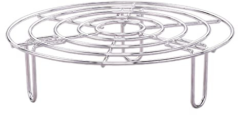 Stainless Steel Rack for Steaming Lifting in Pots Pressure Cooker Multi-Purpose for Baking Canning Cooling Racks for Baking Cooking Round