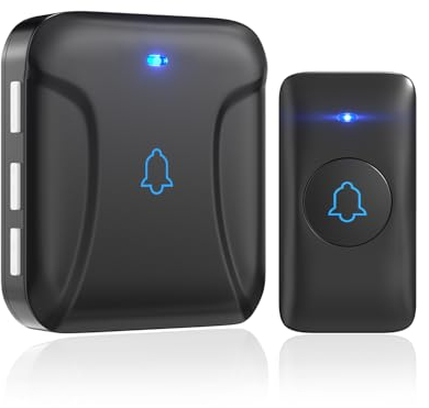 TobeBright Campanello Senza Fili da Esterno, Kit Campanelli Porta, Impermeabile IP55, con 1 Ricevitores, 150M Operativo a Grande Distanza con 40 Suonerie, 5 Volumi Selezionabili