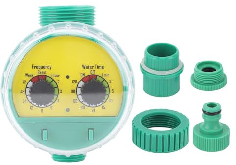 Temporizador de Aspersor Temporizador de Agua Automático G3/4 Pulgadas, Temporizador de Riego para Aspersores de Césped, Temporizador de Aspersor Resistente de Operación Simple para Jardines de Techos