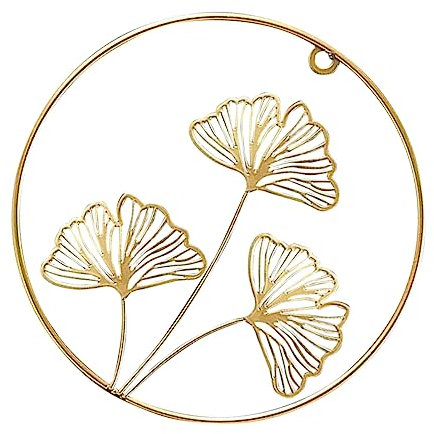 FUNOMOCYA Ginkgo-hängedekor Aus Eisen Filigrane Wanddeko Zum Aufhängen Langlebige Dekoration Für Wohnzimmer Garten Und Schlafzimmer