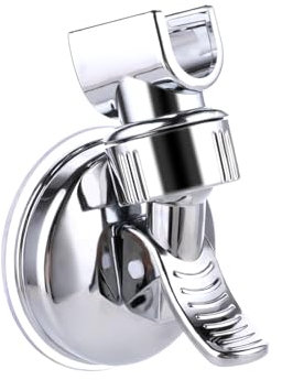 Duschkopfhalterung Saugnapf, Verstellbarer Brausehalter Bad Saugnapf mit 360°drehbar Brausehalter, Verstellbarer Duschkopf Halterung Saugnapf Halterung für Dusche Handbrause Saugnapfhalter Ohne Bohren