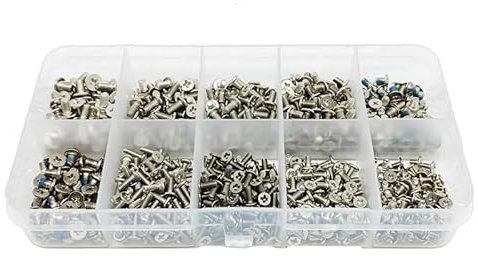 Kit de combinaison de vis for cloisons sèches à haute dureté Vis à dents grossières Vis cruciforme Vis à tête plate Vis longue Série de vis à bois Largement utilisé dans les travaux domestiques quotid