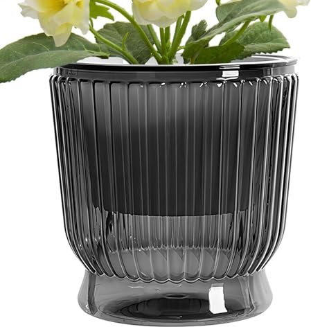 Pots Acqua Autonoma Per Piante D'appartamento Vaso | Vaso Di Acqua Autosufficiente Media | Irrigazione Automatica, Ideale Per Bassa Manutenzione, Elegante E Durevole, Coppia