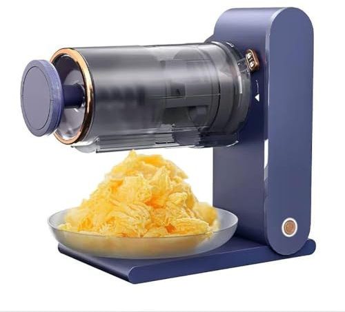 GXGSDM Small Ice Crusher, Rechargeable Silent Ice Chopper With Icicle Molds, Snowflake Ice Shaver Maker With Screw Elevator, Fruit Ice Cream Machine For Ice Cream, Cold Drinks, Fruit Dessert