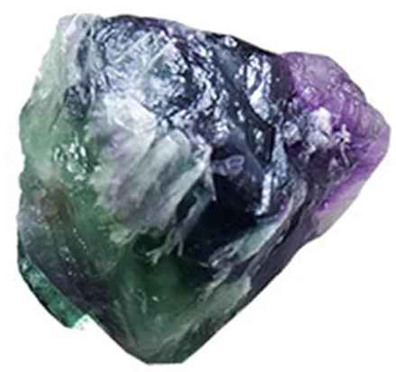 Pietra Grezza di Fluorite - Gemma Grezza Naturale, cristalo Naturale, Fluorite Grezza | Gemma Arcobaleno Verde Viola, Campione Minerale curativo per chakrra, Reiki, Meditazione, Lavoro energetico