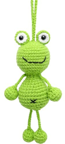 Petites décorations de voiture en tricot grenouille mignonne, drôle, pendentif en peluche, accessoires de rétroviseur, décoration intérieure, bureau, voiture, gadget, ornements de rétroviseur pour