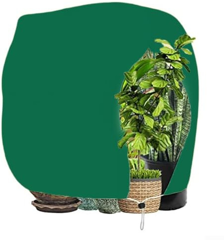 Simplifiez votre sac de protection pour plantes de jardinage fabriqué à partir de matériau respirant pour lutter contre le froid hivernal (vert)