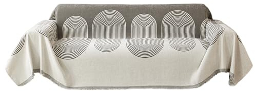 EBETA Sofadecken Sofaüberwürfe Sofa Cover Sofabezug 1/2/3/4 Sitzer, Sofahussen Sofa Abdeckung Hussen für Ecksofa (Grau, 180 * 340 cm)