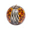 Kapula Bougie boule sud-africaine - commerce équitable - motif imprimé animal peint à la main - mèche unique - 8 cm
