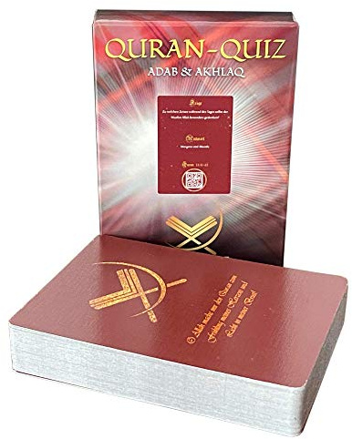 Islam Quiz Karten Quran Koran Quizspiel Geschenk für Muslime Kinder Deutsch | Islamisches Geschenk zu Ramadan, Eid & Bayram: Quran Quiz mit Koran Fragen, Islam lernen für Kinder, Familie, Moschee & App
