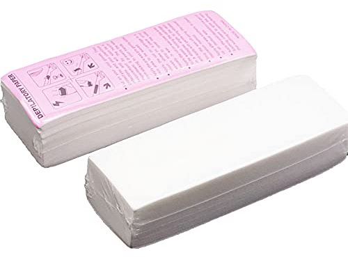 ANCLLO 100st engångs professionellt hårborttagningsverktyg hårborttagningspapper nonwoven epilator kvinnor vaxremsa papper rakning rulle vaxning släta ben