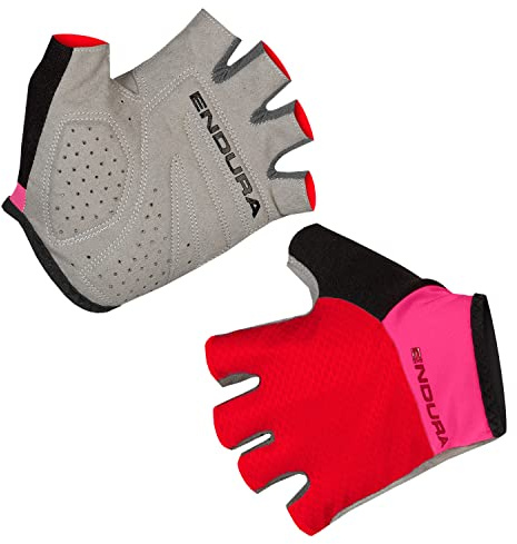 Endura Xtract Lite Cycling Mitt | Gel Padding | Silicone Grip | Ultra-Light Gloves, Red, M