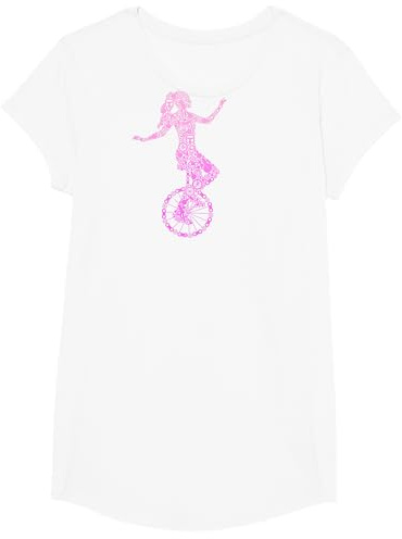 Einrad Mädchen Unicycle Einradfahrerin Kinder T-Shirt