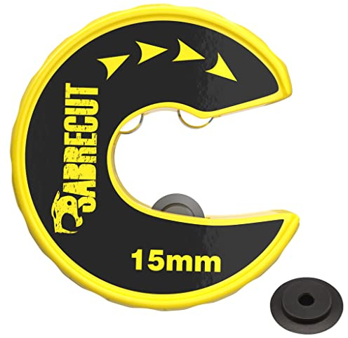 SabreCut 1pc APSC15 15mm Zubehör Robust | Kompakter Zinkkörper und langlebiges SKS-3 Hochchrom-Stahlrad schneiden Rohre sauber, Ersatzrad enthalten