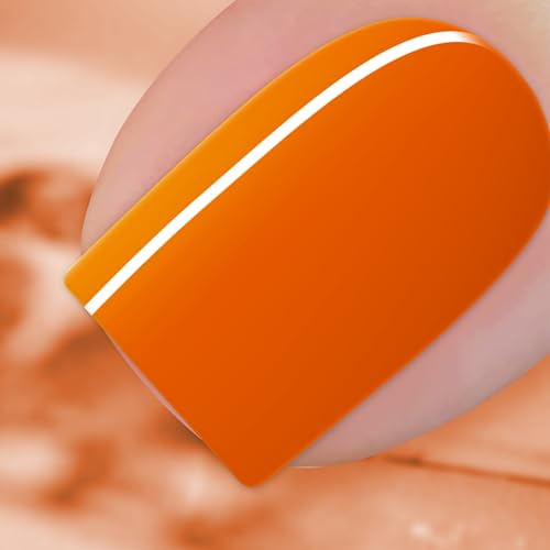 BURANO Gel Nagellack Sommer Farben Soak Off Polish 15ml 0.5 Oz Nail Art DIY Zuhause Heiße Farbe Nägel (Neon Orange 148)