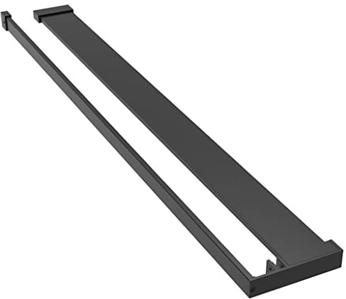 Étagère de douche pour paroi de douche à l italienne Noir 90 cm