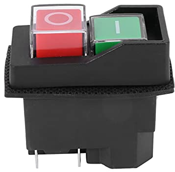 Rfeeuubft Wasserdichter Magnetischer Druck Knopf Schalter 5 Polig Kjd17 220-240 V Spulen Magnet Werkzeug Sicherheits Schalter