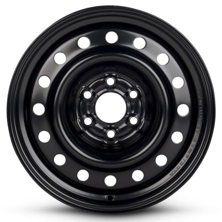 New OEM Replacement Wheel for 2005-2024 Nissan Frontier 16x7 inch Steel Rim Painted Black Fit 205/55R16