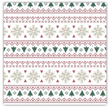 Servietten stoffähnlich 40x40cm 25 Stück mit Weihnachtsmotiven - Airlaid extrem saugstark - Einweg Tischservietten zum Falten - Papierservietten für Weihnachten Geburtstag Gastronomie - Rot Grün