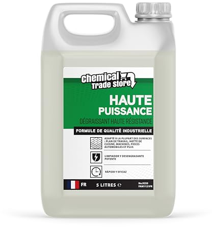 Chemical Trade Store - Limpiador y Desengrasante Profesional 5L - Desengrasante de Alta Resistencia para Cocina, Campanas Extractoras, Herramientas, Taller, Garaje, Maquinaria y Piezas