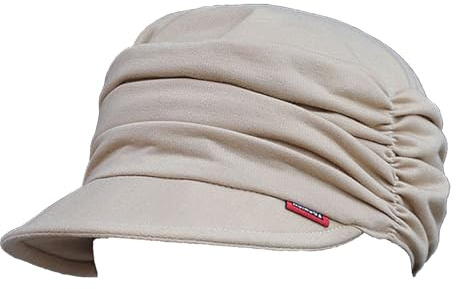 Aideer Mjuk toppmössa för kvinnor, med veck, nyhetsboy-keps för kvinnor, kvinnor, skärmmössa för kemo, kvinnor, ballongmöss, nysboy-mössa, chemo-turban för håravfall, damer, basker, mössa, slouchy