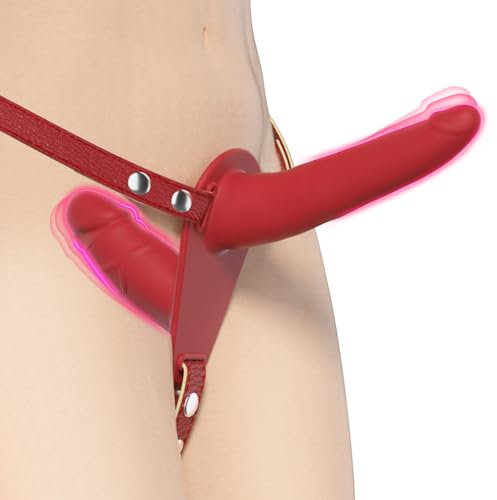 Dildo indossabile - Dildo a doppia testa, stimolazione anale con dildo per doppia penetrazione realistica SM femminile Giocattoli sessuali per adulti per coppie femminili, lesbiche