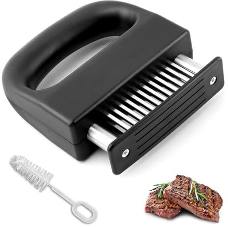 Meat Tenderizer Tool,Stainless Steel Meat Tenderizer With 48 Ultra Sharp Needle Blades,Chicken Tenderizer Tool,Cooking Gadget For Tenderizing Chicken,Steak,Veal,BBQ