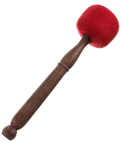 DRESSOOS Professioneller Buddhismus Klangschalenstab Aus Holz Mit Pu Kopf Mittlere Größe Zubehör Für Meditations Klangschalen Sicher Und Langlebig