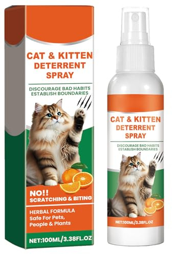 GNAUMORE Anti Kratz Spray Katzen,Kratzfestes Spray,Kratzfestes Spray für Katzen,Kratzschutz fur KatzeHund,Anti Kratz Spray fur Katzen,Kratzschutz für Katze Hund,Fernhaltespray Katzen 100ML